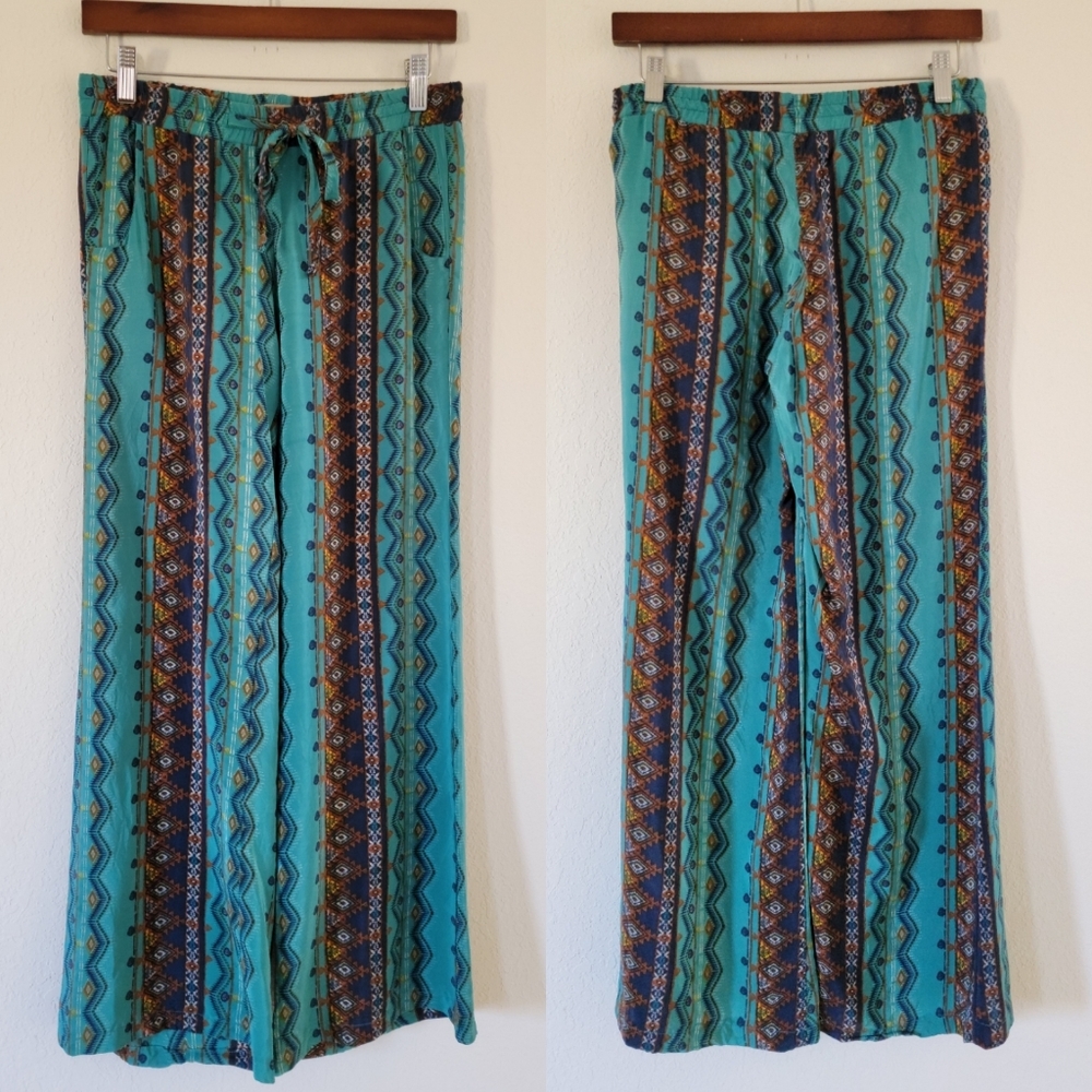 Sw3 Bespoke Printed Drawstring Silk Pants S.